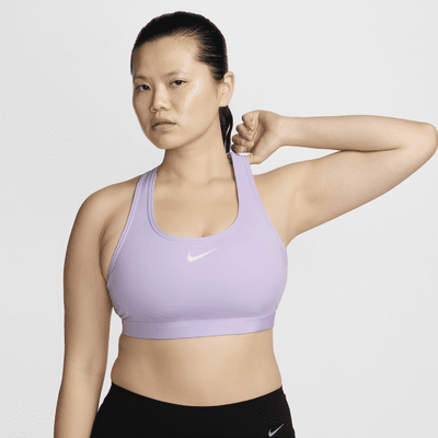 Bra deportivo con almohadillas para mujer Nike Swoosh Medium Support