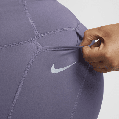 Nike Fast Korte hardlooplegging met halfhoge taille voor dames (Plus Size)