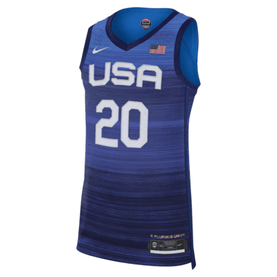 USA (Road) Authentic Men's Nike Basketball Jersey.