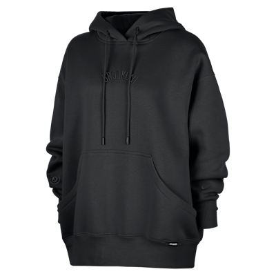 Sudadera con gorro Phoenix Fleece Nike de la NBA premium Brooklyn Nets City Edition - Mujer