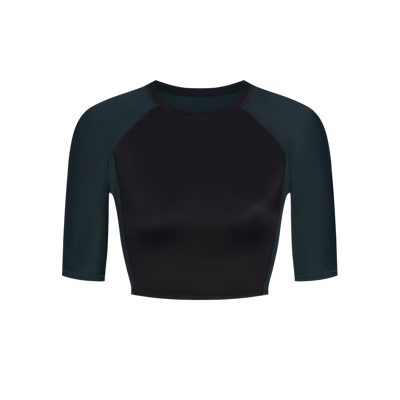 NikeSKIMS Shine Women's Padded 1/2-Sleeve Crop Top