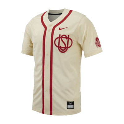 Jersey de béisbol universitario Nike Replica para hombre Ohio State