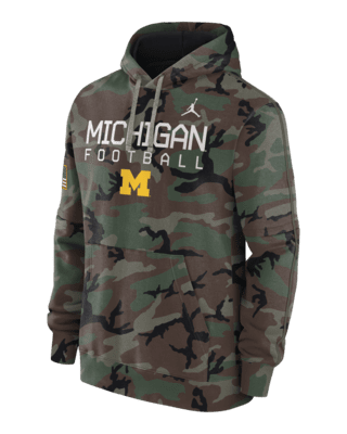 Мужское худи Michigan Wolverines Military Appreciation Club Men’s Jordan Brand College Pullover Hoodie