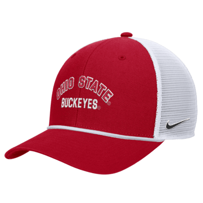 Gorra de rejilla universitaria con cierre a presión Nike Ohio State