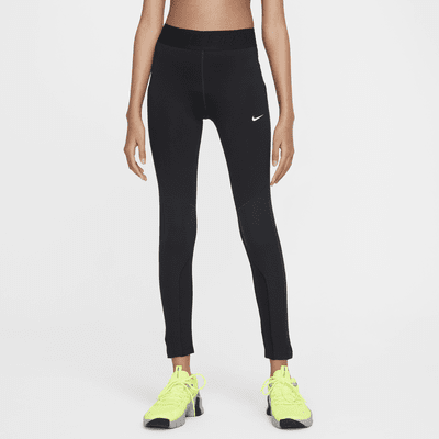 Nike Pro Girls' Therma-FIT Mid-Rise Leggings