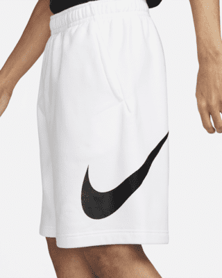 nike logo graphic club shorts