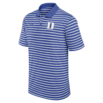 Polo universitario Nike Dri-FIT para hombre Duke Blue Devils Primetime Victory Striped