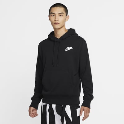 mens black nike pullover hoodie