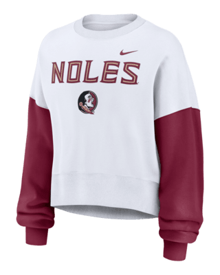 Женские  Florida State Seminoles Primetime Nike College Pullover Crew