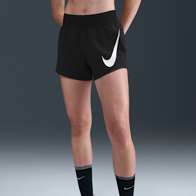 Nike One Swoosh Pantalón corto de running de 8 cm y talle medio con malla interior Dri-FIT - Mujer