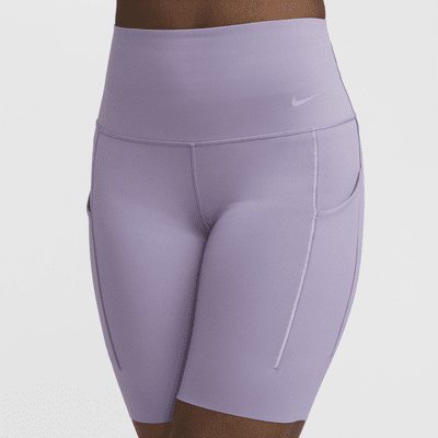 Cycliste taille haute à maintien normal avec poches 20 cm Nike Universa pour femme