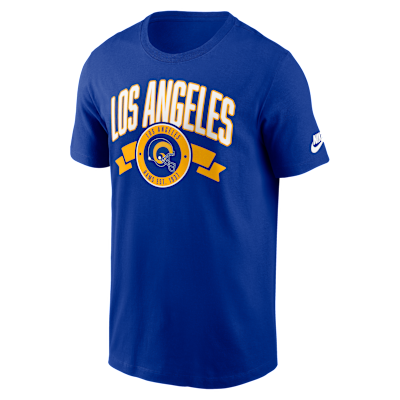 Playera Nike de la NFL para hombre Los Angeles Rams Rewind Front And Back Hit Essential