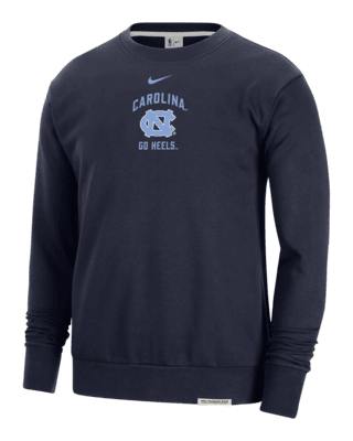 Мужской свитшот UNC Standard Issue Nike College Fleece Crew-Neck