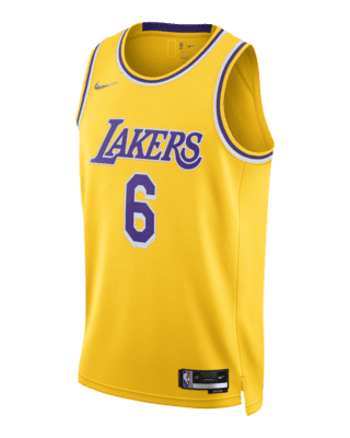 nike basketball nba los angeles lakers swingman jersey in white