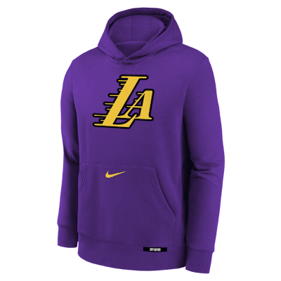 Los Angeles Lakers Club City Edition Big Kids' Nike NBA Pullover Hoodie