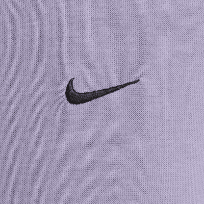 Løs Nike Sportswear Chill Terry-hættetrøje til kvinder i french terry med fuld lynlås