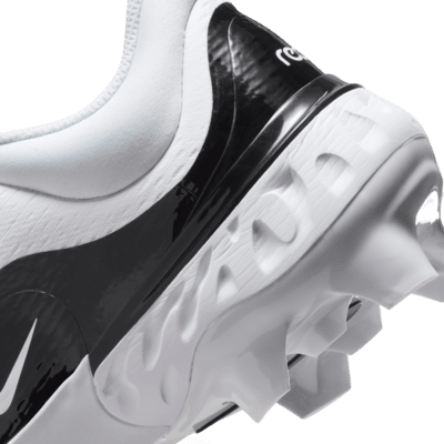 Nike Alpha Huarache Elite 4 Low MCS Baseball Cleats Mens 9 FD6255-100  Molded New
