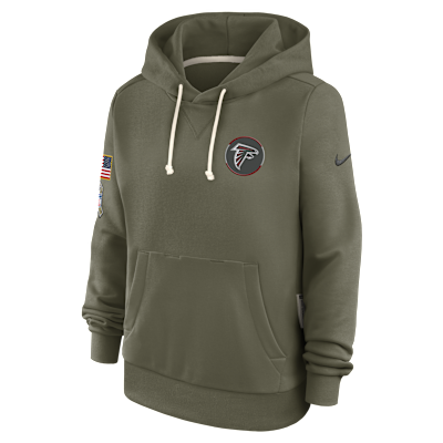 Atlanta Falcons Salute to Service Sideline Women's Nike Dri-FIT NFL Pullover Hoodie