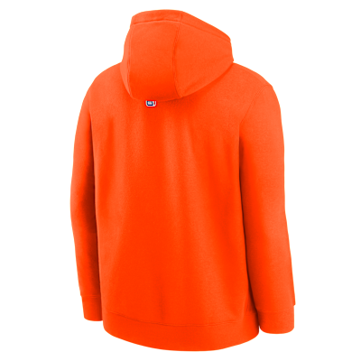 Sudadera con gorro de tejido Fleece para niños talla grande New York Knicks Club Fleece City Edition