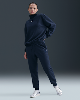 Женские  Nike Sportswear Phoenix Plush Mid-Rise Cozy Fleece Pants