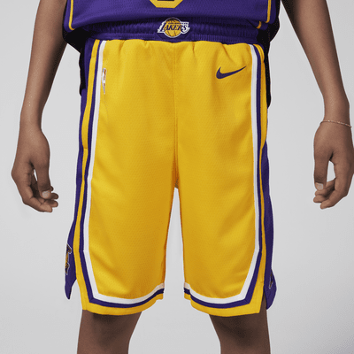 Los Angeles Lakers 2023/24 Icon Edition Pantalón corto Nike NBA Swingman - Niño