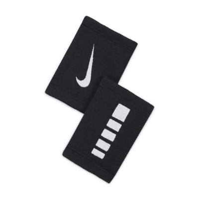 blanco Guión Sumergido Nike Elite Doublewide Wristbands (2-Pack). Nike.com