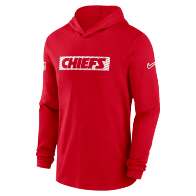 Kansas City Chiefs Sideline Men's Nike Dri-FIT NFL Long-Sleeve Hooded Top