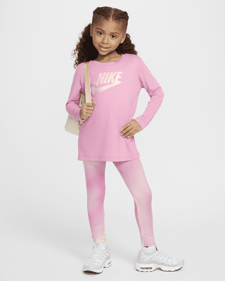 Детская футболка Nike Dri-FIT Little Kids' Long Sleeve and Leggings Set