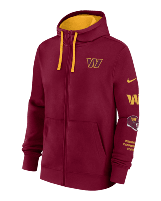 Мужское худи Washington Commanders Club Nike NFL Full-Zip Hoodie