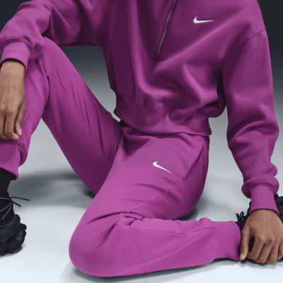 Dámské tepláky Nike Sportswear Phoenix Fleece se středně vysokým pasem