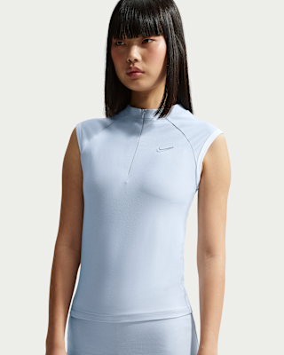 Женские тайтсы Nike Sportswear Tight Sleeveless 1/4-Zip Top