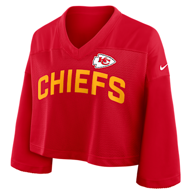 Kansas City Chiefs Wide Receiver Jersey Fashion Women's Nike Dri-FIT NFL Cropped Top