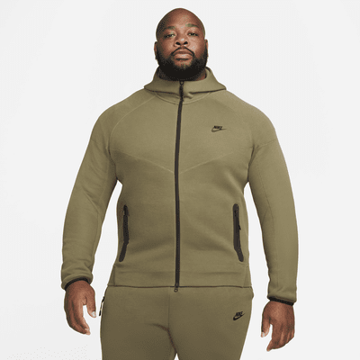 Pánská mikina s kapucí a dlouhým zipem Nike Sportswear Tech Fleece Windrunner