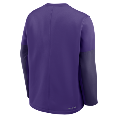 LSU Sideline Coach Men's Nike Therma-FIT College Long-Sleeve T-Shirt