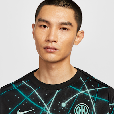 Inter de Milán Academy Pro Camiseta de fútbol de manga corta para antes del partido Nike Dri-FIT - Hombre