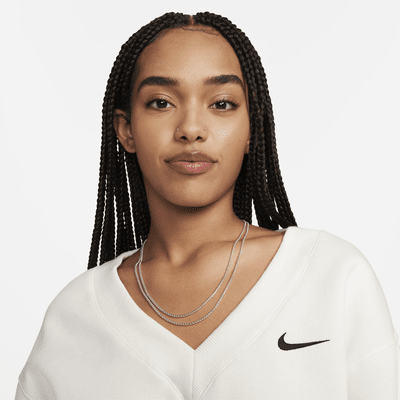 Nike Sportswear Phoenix Fleece Women's Cropped V-Neck Top