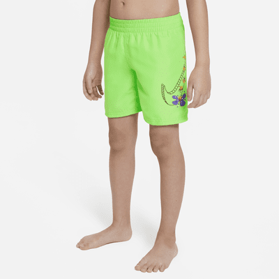 Traje de baño tipo short de vóleibol de 13 cm para niños talla pequeña