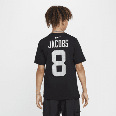 Josh Jacobs Las Vegas Raiders Nike NFL póló nagyobb gyerekeknek