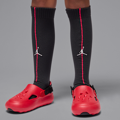 Conjunto de três peças de futebol Replica Jordan do quarto equipamento Stadium Paris Saint-Germain 2025/26 para criança