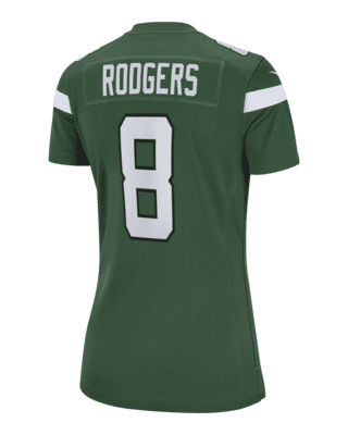 Aaron Rodgers New York Jets Nike Green Game Men's Jersey, M / Green