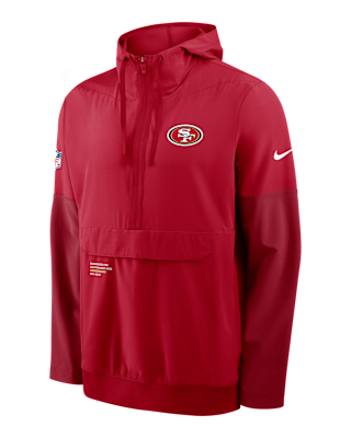 Мужская куртка San Francisco 49ers Well Rounded Anorak Nike NFL 1/2-Zip Hooded