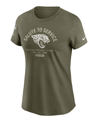 Женская футболка Jacksonville Jaguars Salute to Service Sideline Nike NFL