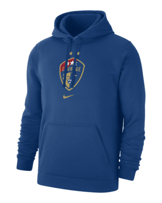 Мужское худи North Carolina Courage Club Fleece Nike NWSL Pullover Hoodie