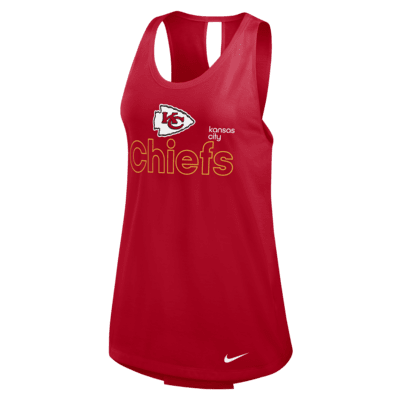 Camiseta de tirantes Nike Dri-FIT de la NFL para mujer Kansas City Chiefs