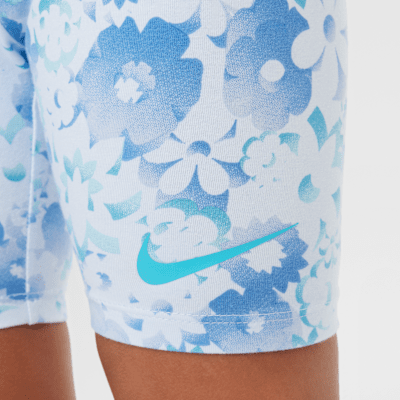 Nike Flow-Ral Younger Kids' 2-Piece Printed Bike Shorts Set