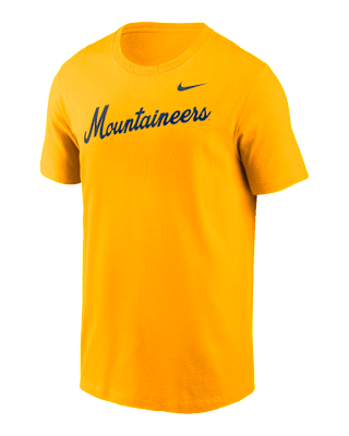 Мужская футболка West Virginia Mountaineers Baseball Wordmark Nike College