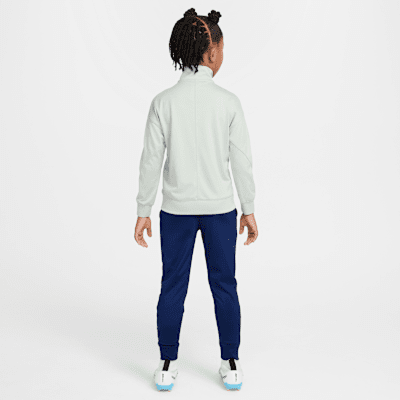 Maskinstrikket Inter Milan Strike Nike Dri-FIT-fodboldtracksuit til mindre børn
