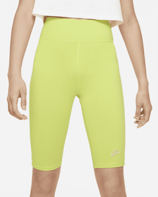 nike yellow cycling shorts