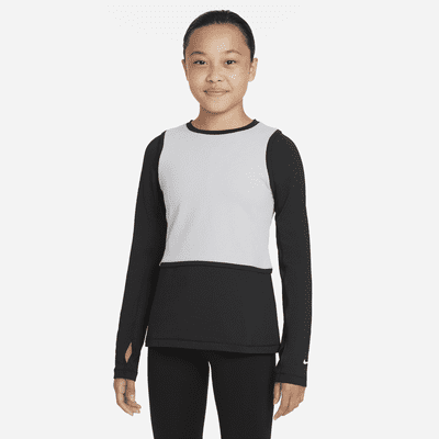Nike Pro Warm Dri-FIT Big Kids' (Girls') Long-Sleeve Top. Nike.com