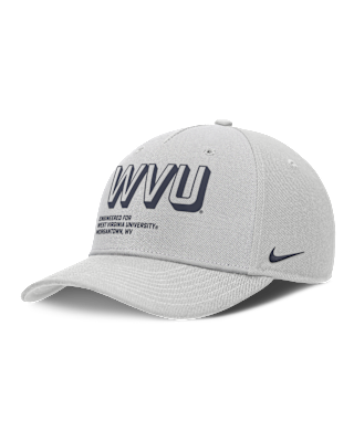 Мужские  West Virginia On-Field Primetime Rise Nike College Adjustable Hat